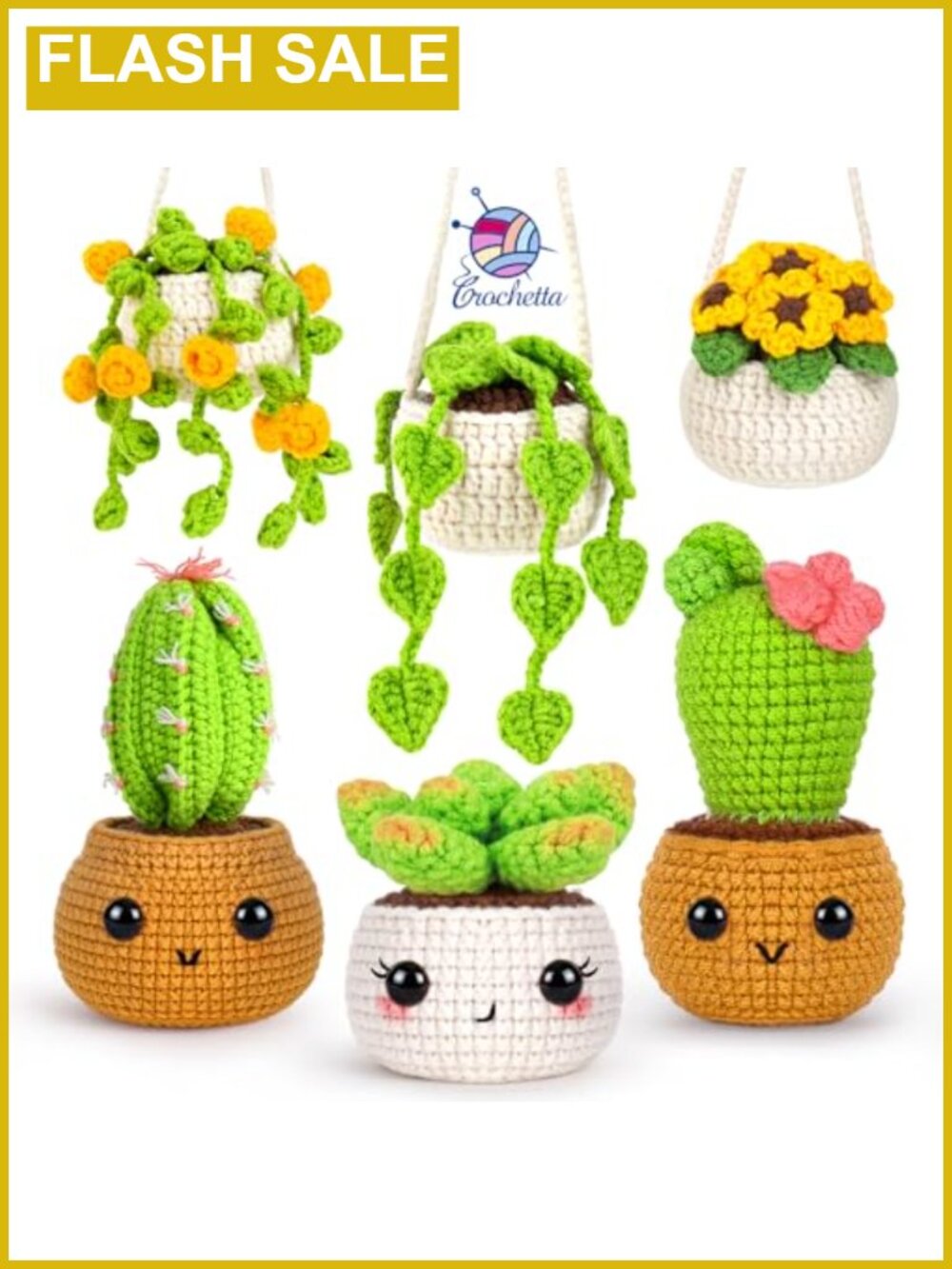 Crochet Kit for Beginners All-In-One Starter Set with Video Tutorials